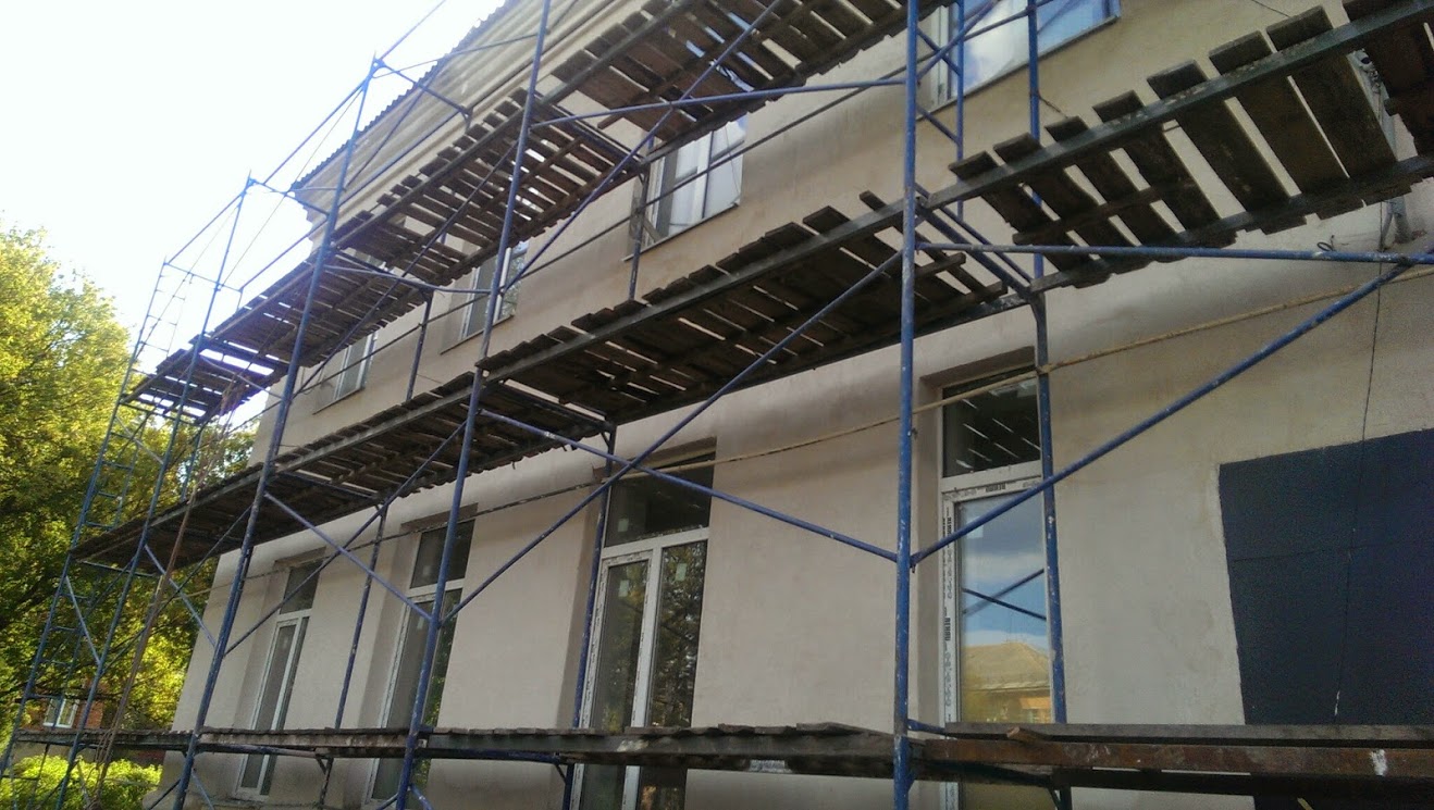 Стройка в пансионате для пожилых людей
